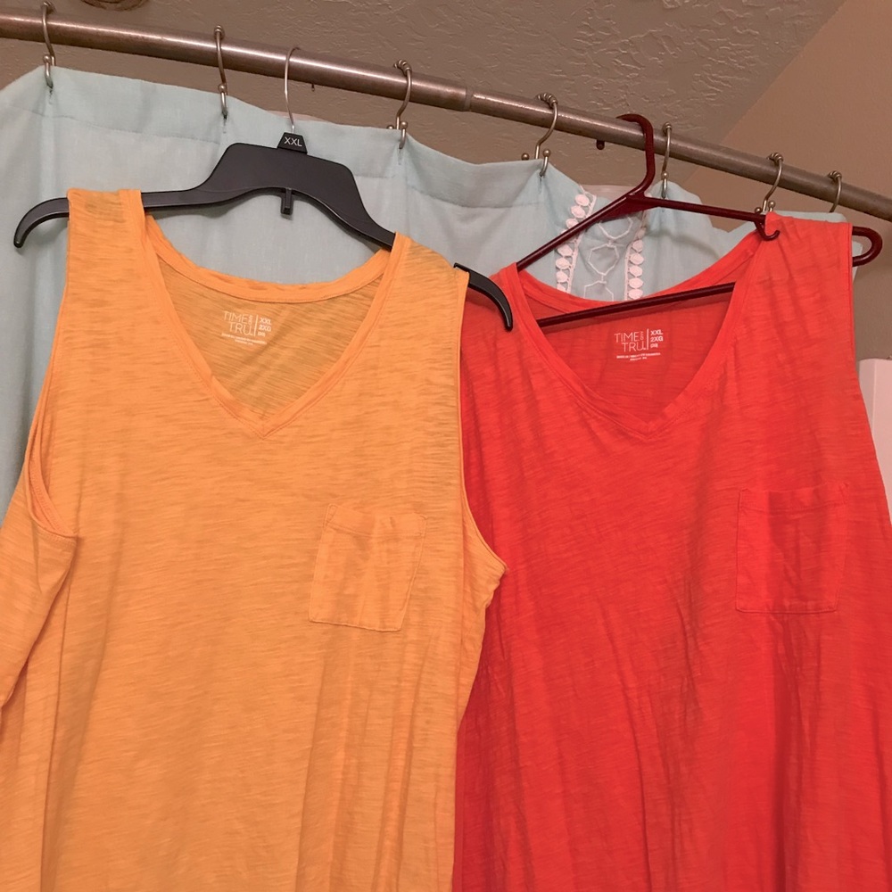 Set of Time and True tank tees